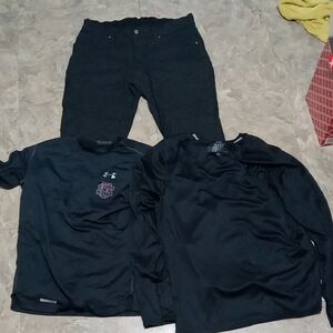 Under Armour Black Long Sleeve Shirt Bundle